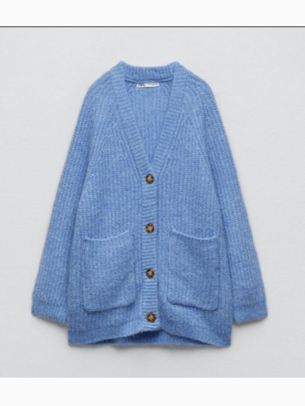 Zara Blue Chunky Cardigan